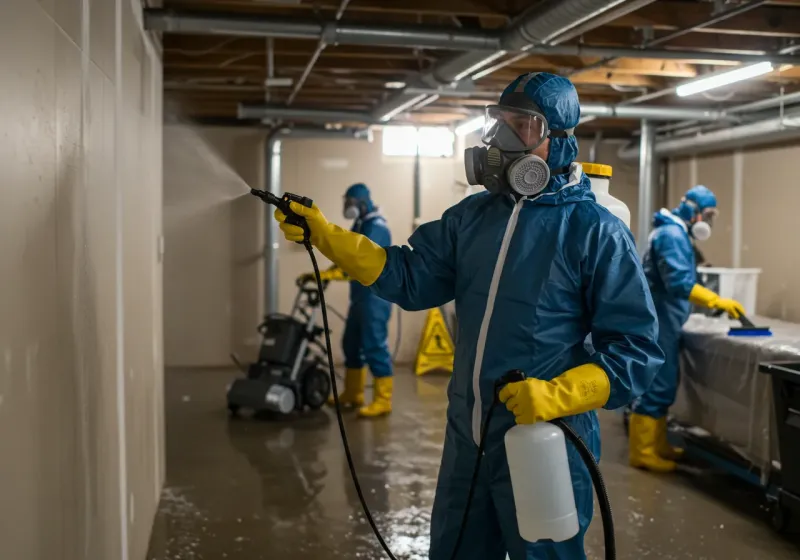 Basement Sanitization and Antimicrobial Treatment process in Allendale County, SC